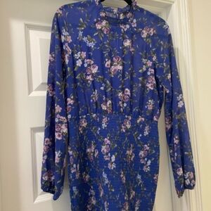 Floral Blue Dress